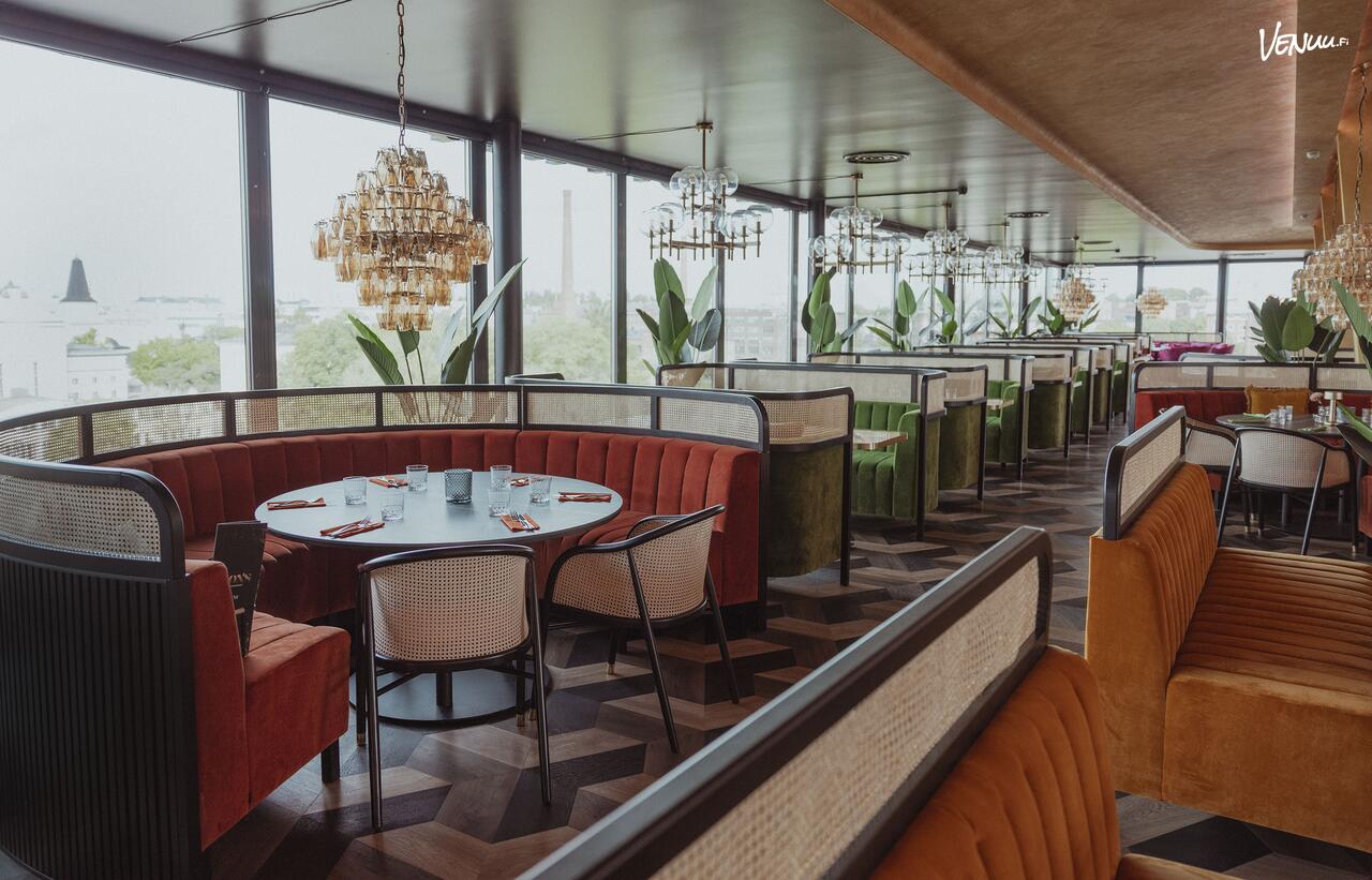 Ravintola Pons Tampere häätila kaupunkinäkymä tilausajoille - Tilausajot.net