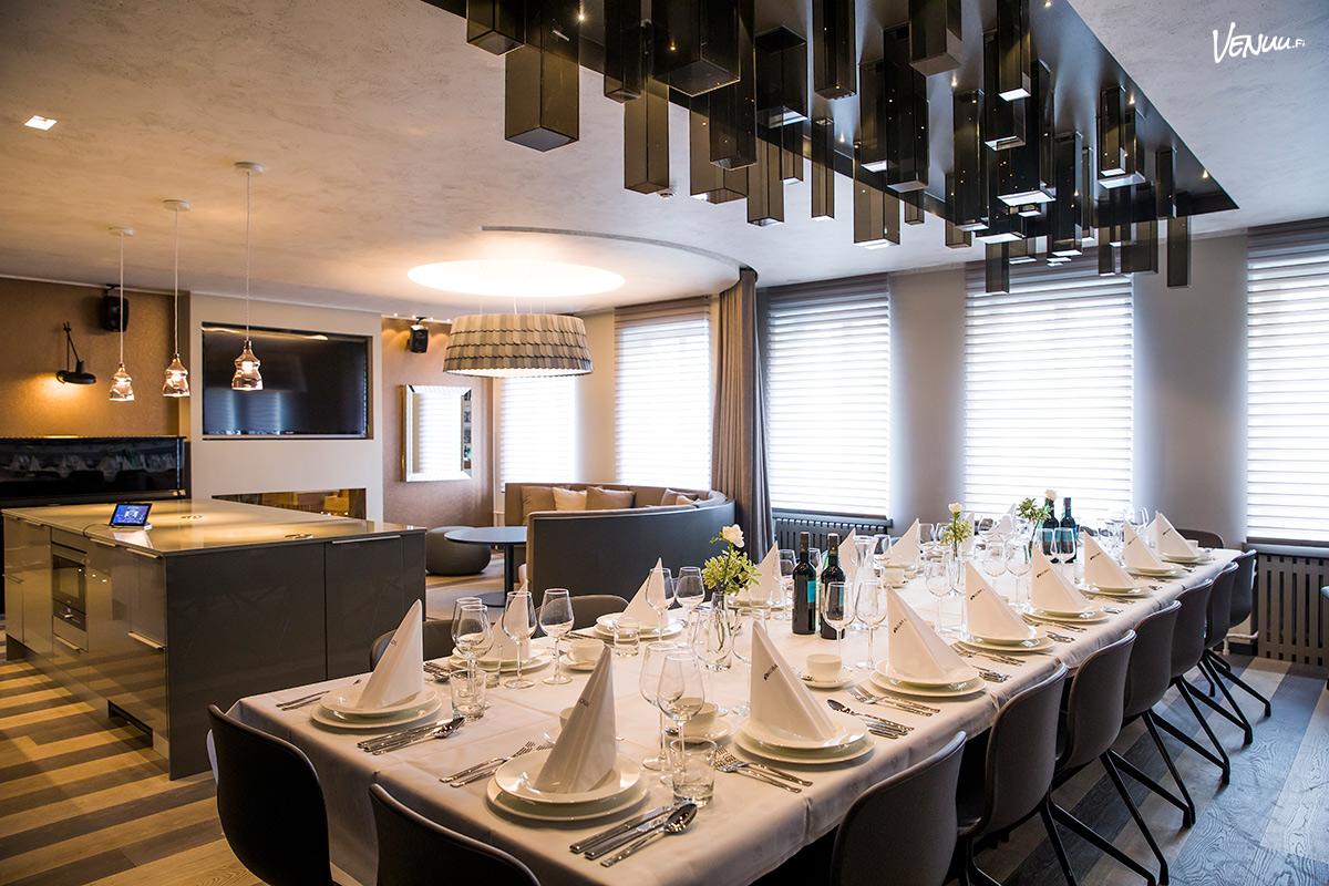 Roba Lounge II juhlatila Helsingissä – viihtyisä tila yritysjuhliin ja illanviettoihin
